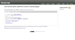 Desktop Screenshot of geoscript.org